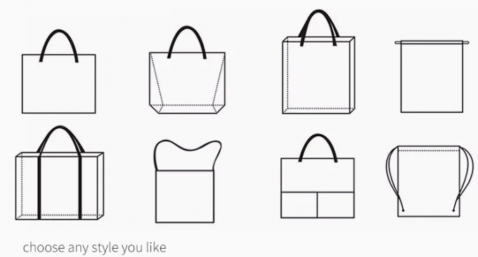 Recyclable Rectangle 80GSM Non Woven Printed Carry Bags , Reusable Grocery Shopping Bag 0