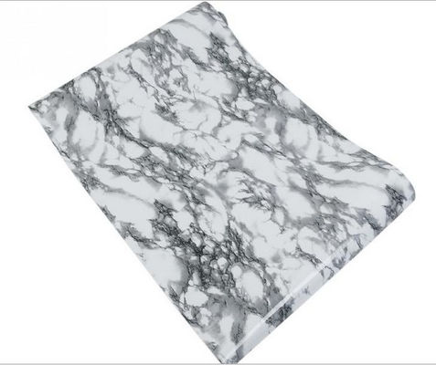 Soundproof Marble PVC Wall Stickers For Living Room , Wallpaper 45cmx10m