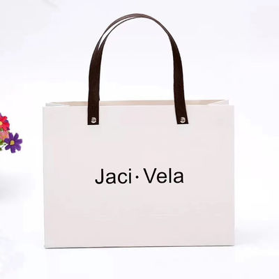 128gsm Matte Lamination Paper Carrier Bags For Take Away