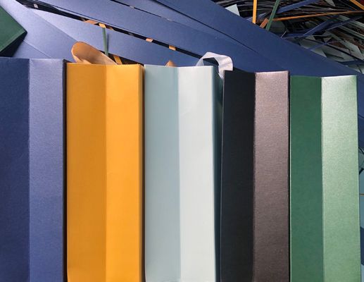 128gsm Matte Lamination Paper Carrier Bags For Take Away