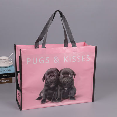Custom Logo Print 40*10*30cm Reusable Polypropylene Shopping Bag