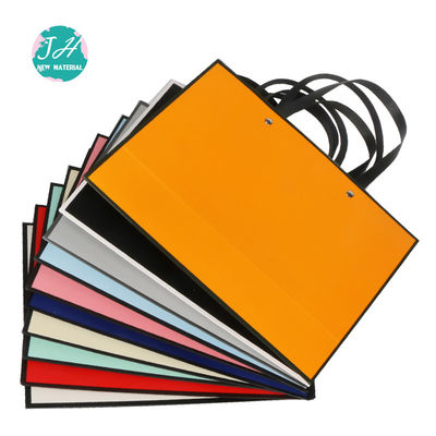 Embossing PMS Color Paper Take Out Bags With Handles , Luxury Carrier Bags
