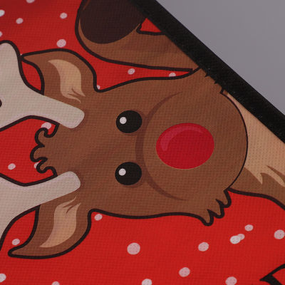 25*30cm Flexo Printing Colorful Chrismas Gift Bags , Laminated Non Woven Bag