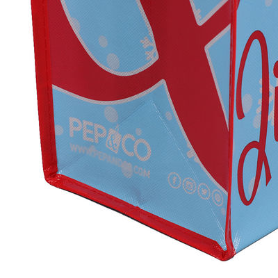 Blue Color Cartoon Animal Prints Non Woven Grocery Bags , Non Woven Cloth Bags