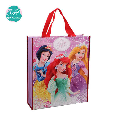 32*11*38cm Glossy Non Woven Fabric Carry Bags , Reusable Woven Shopping Bags