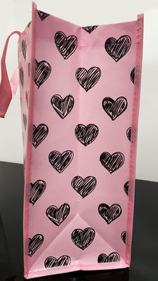 44*20*34cm Pink Color Fashionable PP Non Woven Bag For Shopping