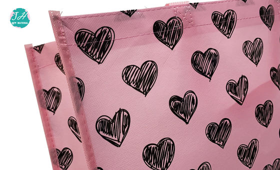 44*20*34cm Pink Color Fashionable PP Non Woven Bag For Shopping