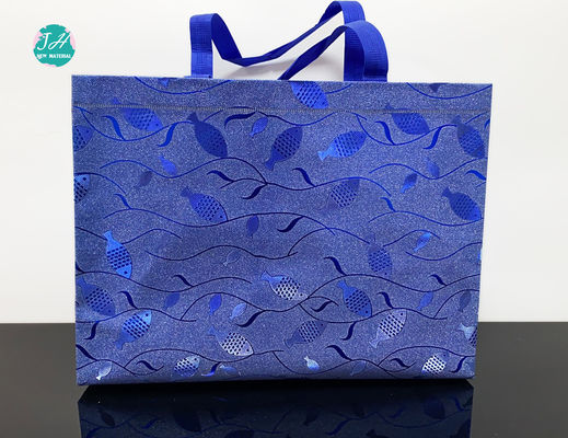 450x400x100mm Blue Color Recyclable Non Woven Fabric Bags