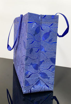 450x400x100mm Blue Color Recyclable Non Woven Fabric Bags