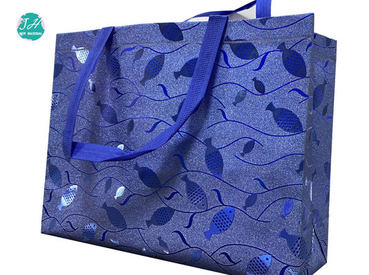450x400x100mm Blue Color Recyclable Non Woven Fabric Bags