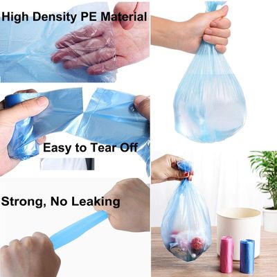 5 Color HDPE Biodegradable Kitchen Garbage Bags In Rolls