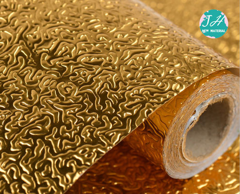 40*200cm Embossing Printing Golden Foil PVC Wallpaper Sticker