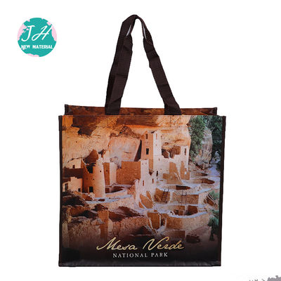 Silk Screen Printing Fashion Reusable Tote Bag With Handles