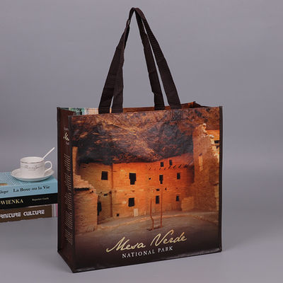 Silk Screen Printing Fashion Reusable Tote Bag With Handles
