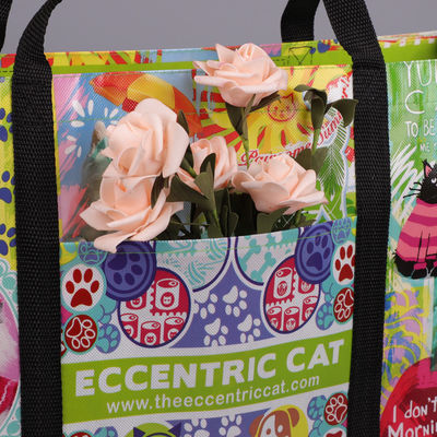 Custom Laminated 44cm length 15cm width Non Plastic Carry Bag