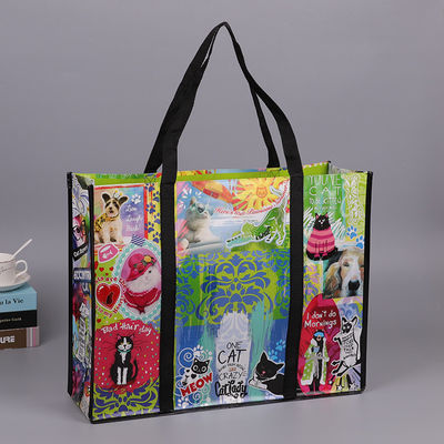 Custom Laminated 44cm length 15cm width Non Plastic Carry Bag