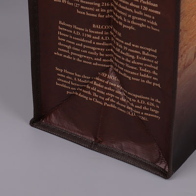 Customized Logo Laminated CMYK Color Shopping Carry Bags , Promotional Conference Bags