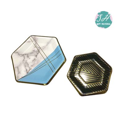 Biodegradable 300gsm Dinner Use Disposable Paper Plate