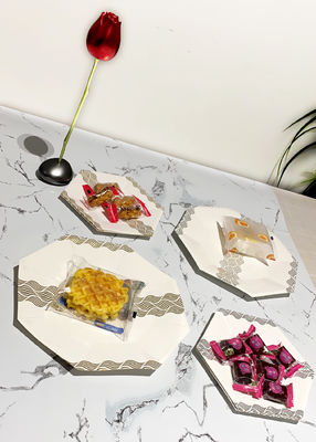 7inch Irregular Shape Multi Color Biodegradable Disposable Plates