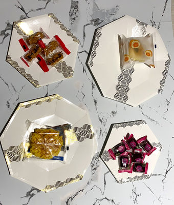 7inch Irregular Shape Multi Color Biodegradable Disposable Plates