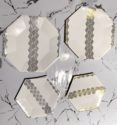 7inch Irregular Shape Multi Color Biodegradable Disposable Plates
