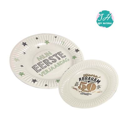 10inch Pantone color Holiday Paper Plates , Biodegradable Disposable Plates