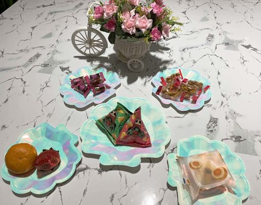 European Style 7inch Food Grade Floral Paper Plates