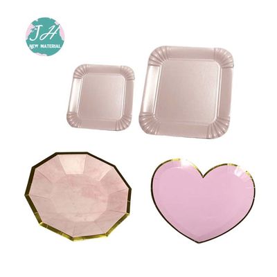 8inch Fashionable Heart Shape Disposable Paper Plate