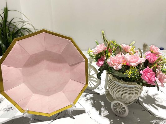 8inch Fashionable Heart Shape Disposable Paper Plate