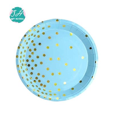 Blue Color Biodegradable Festival Party Paper Plates