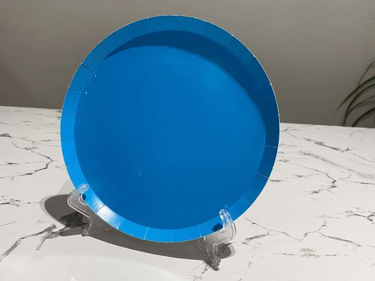 350g CMYK Color Round Disposable Paper Plate For Carnival