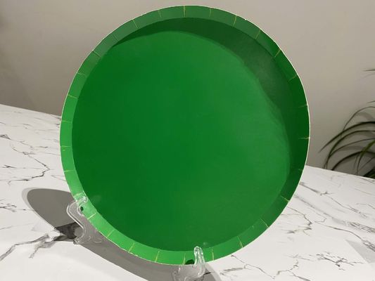 350g CMYK Color Round Disposable Paper Plate For Carnival