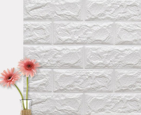 Washable 8mm Thick  Wear Resistant PE Foam 3D Wallpaper
