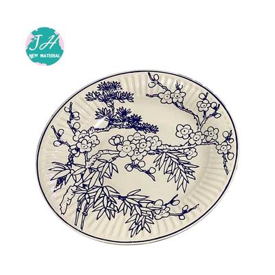 Pantone Color OEM Printed Disposable Paper Plate , Tea Party Paper Plates