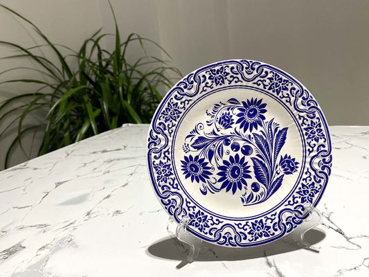 Pantone Color OEM Printed Disposable Paper Plate , Tea Party Paper Plates
