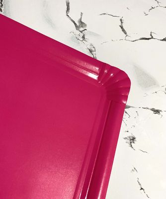 9inch Decorative Party Use Disposable Paper Plate , Pink Paper Plates