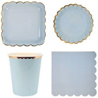 Fancy Pantone Color 7 Inch Paper Plate For Weddings