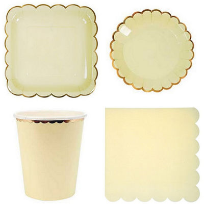 Fancy Pantone Color 7 Inch Paper Plate For Weddings