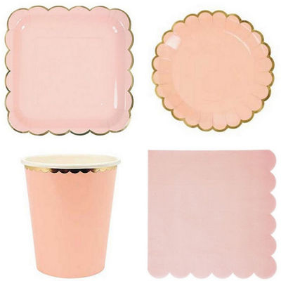 Fancy Pantone Color 7 Inch Paper Plate For Weddings
