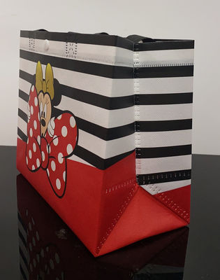 Logo Printed Disney Laminated Reusable Carry Bags With Handle , Carrying Shopping Bags
