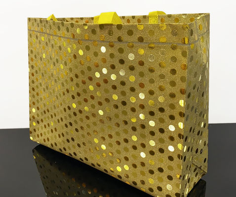 44*15*24cm Golden Metallic Laminated Shopping Carry Bags
