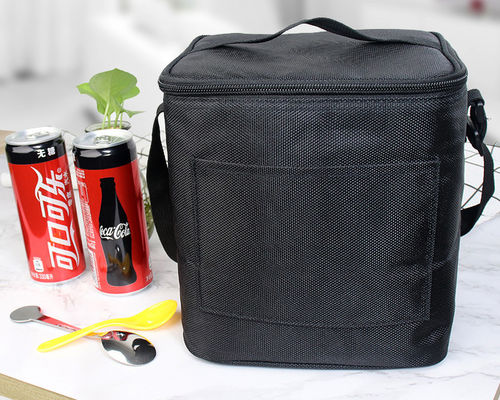 43*34*34cm Big Volume Aluminum Foil Black Insulated Lunch Bag