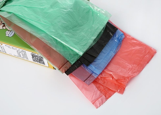LDPE HDPE Disposable Drawstring Trash Bags 2.6 - 4 Gallon For Office