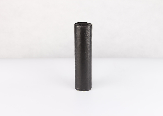 Biodegradable Black Plastic 55 Gallon Garbage Bags Fold Custom Ldpe
