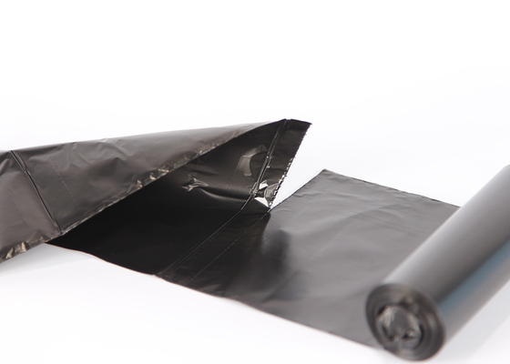 Biodegradable Black Plastic 55 Gallon Garbage Bags Fold Custom Ldpe