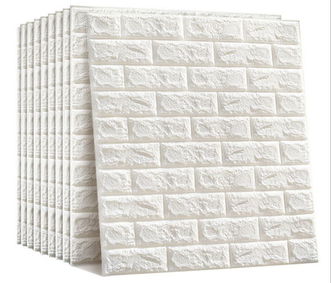 Washable 8mm Thick  Wear Resistant PE Foam 3D Wallpaper