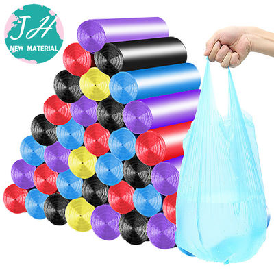 LDPE HDPE Disposable Drawstring Trash Bags 2.6 - 4 Gallon For Office