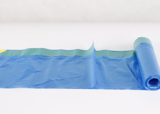 HDPE Drawstring Garbage Clear Plastic Trash Bags Customized Color